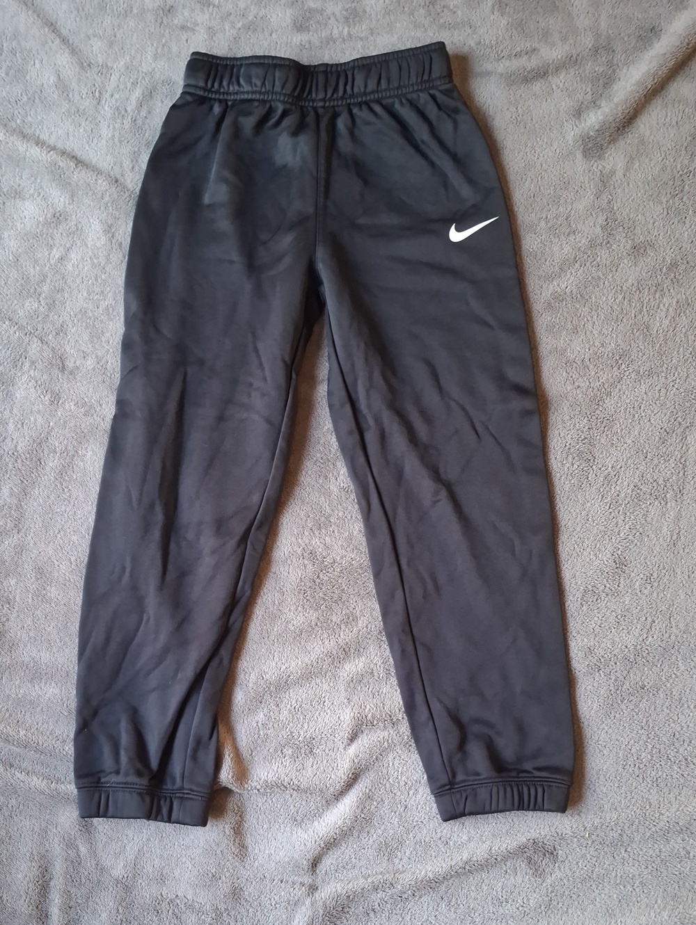 Nike Black Joggers with White Swoosh for Kids